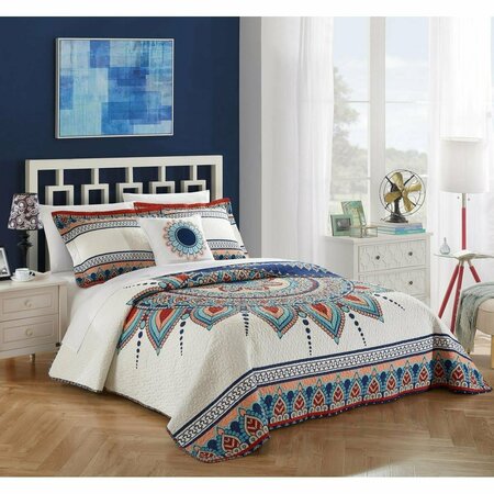 CHIC HOME Cypress King 4 Piece Quilt Set QS4355-US